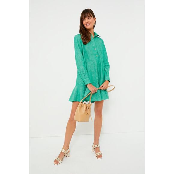 TUCKERNUCK Sea Green Callahan Shirt Dress Size XL NWT Retail $148 Tuckernuck - Picture 6 of 10